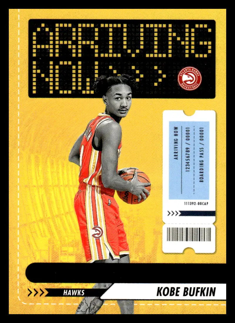 2023-24 Panini Hoops Arriving Now #23 Kobe Bufkin NM-MT Hawks ID:68352