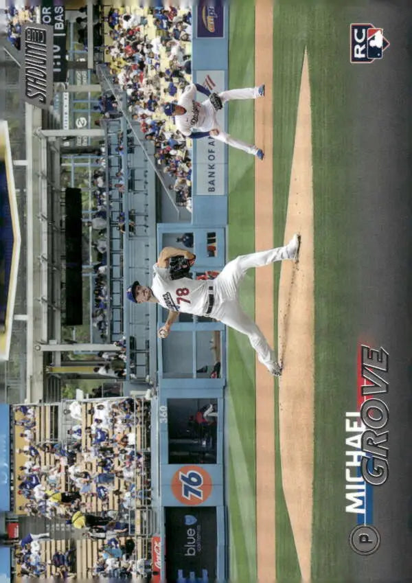 2023 Topps Stadium Club #105 Michael Grove NM-MT RC Rookie Dodgers ID:67896