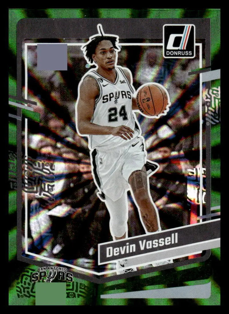 2023-24 Donruss Holo Green Laser #47 Devin Vassell NM-MT Spurs ID:70221