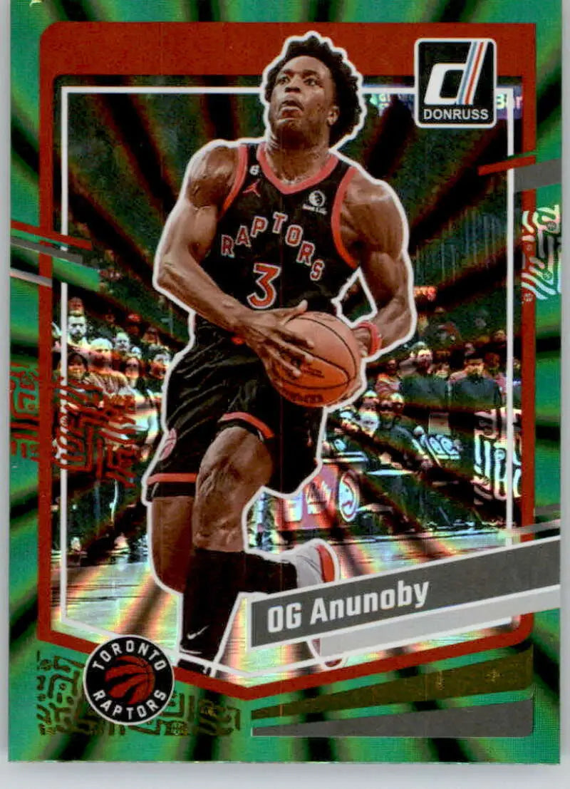 2023-24 Donruss Holo Green Laser #151 OG Anunoby NM-MT Raptors ID:70544
