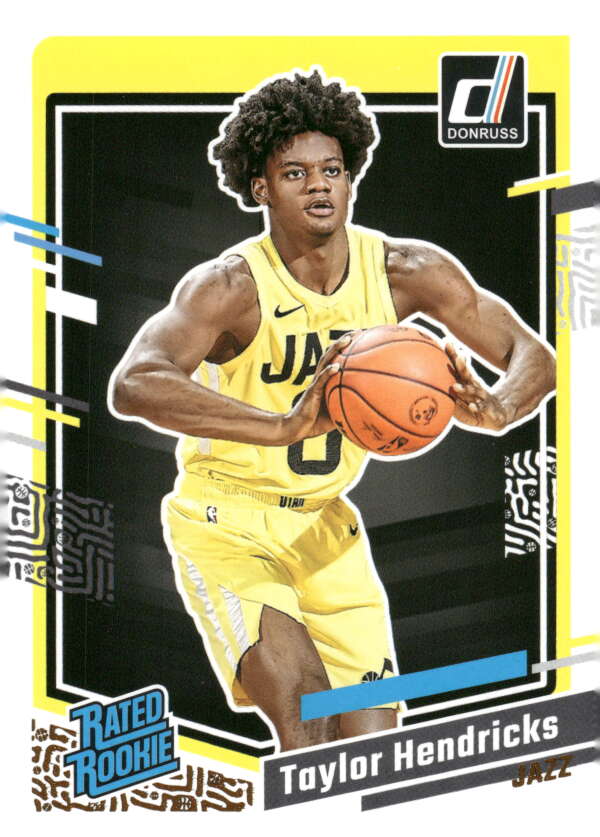 2023-24 Donruss #208 Taylor Hendricks NM-MT RC Rookie Jazz Rated Rookie ID:70285