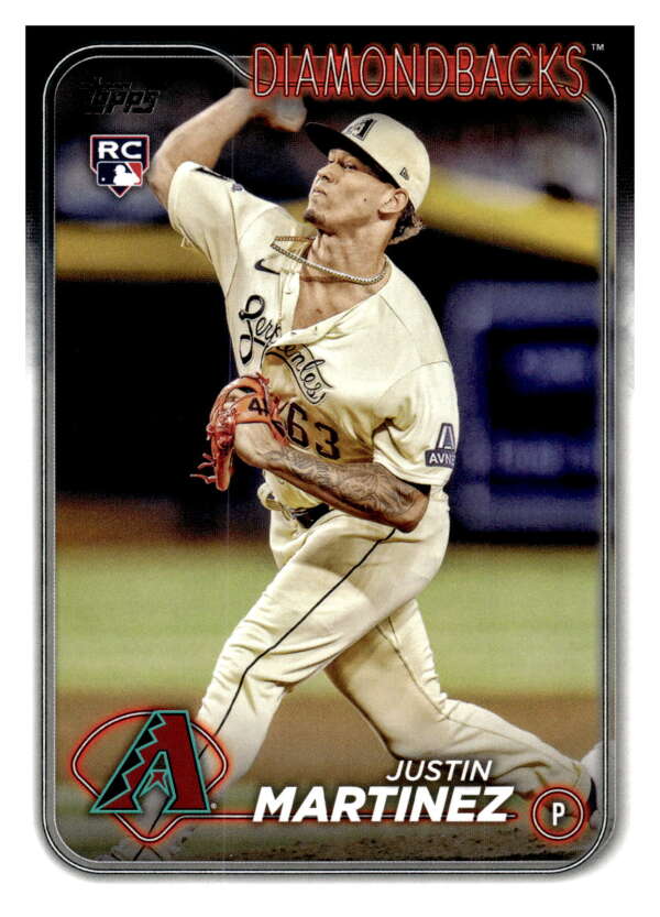 2024 Topps #325 Justin Martinez NM-MT RC Rookie Diamondbacks ID:68412