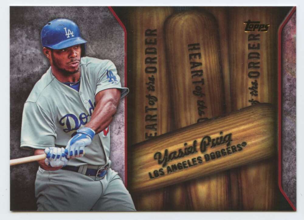 2015 Topps Heart of the Order #HOR-6 Yasiel Puig NM-MT Dodgers ID:81523