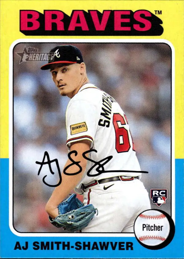 2024 Topps Heritage #114 AJ Smith-Shawver NM-MT RC Rookie Braves ID:70359