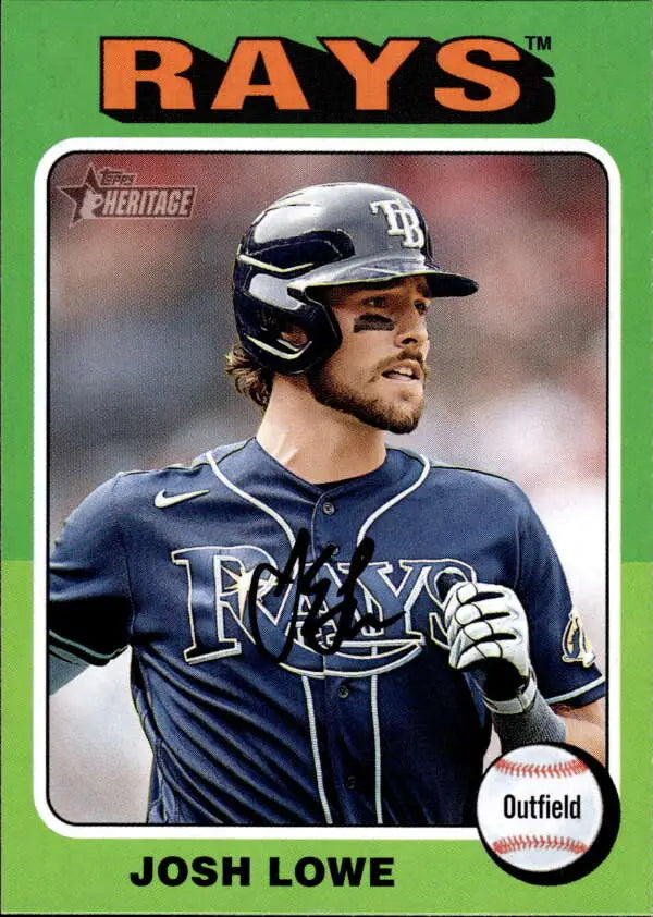 2024 Topps Heritage #122 Josh Lowe NM-MT Rays ID:70360