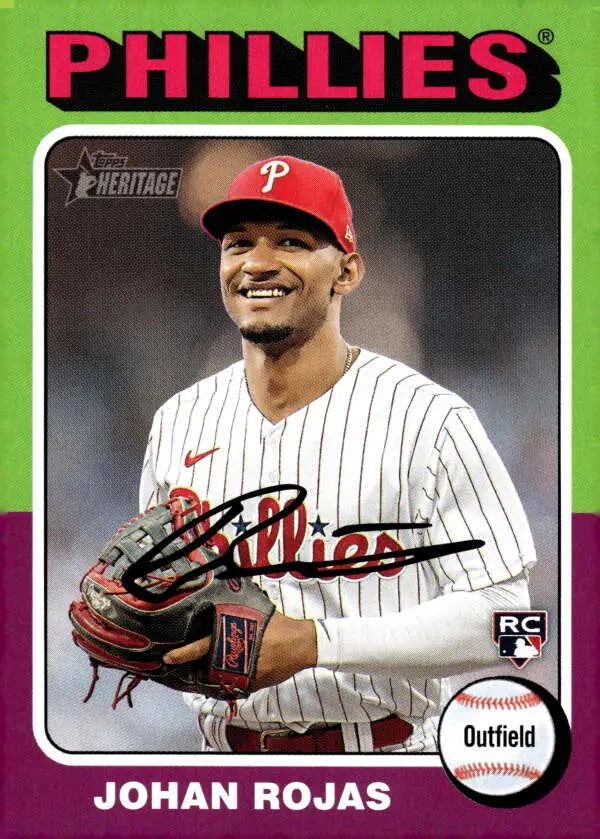 2024 Topps Heritage #171 Johan Rojas NM-MT RC Rookie Phillies ID:70374
