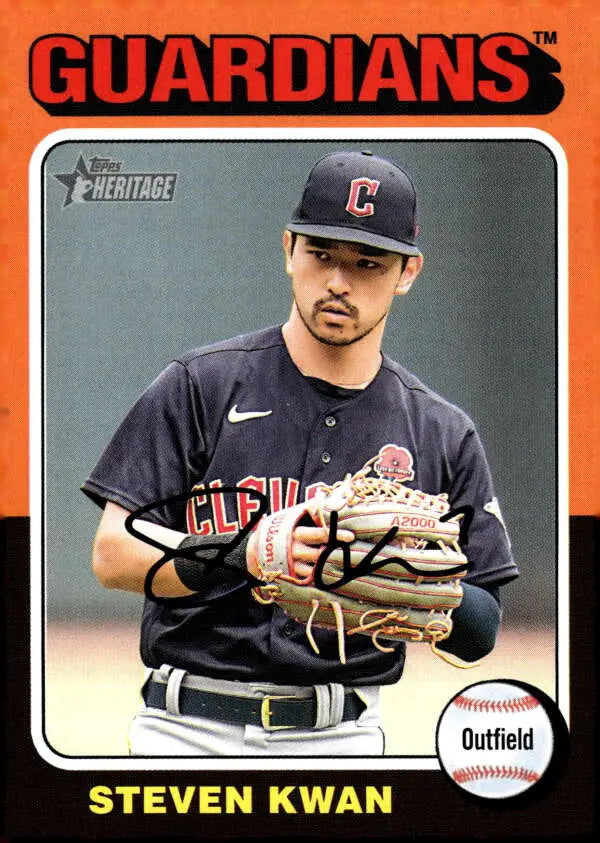 2024 Topps Heritage #180 Steven Kwan NM-MT Guardians ID:70376
