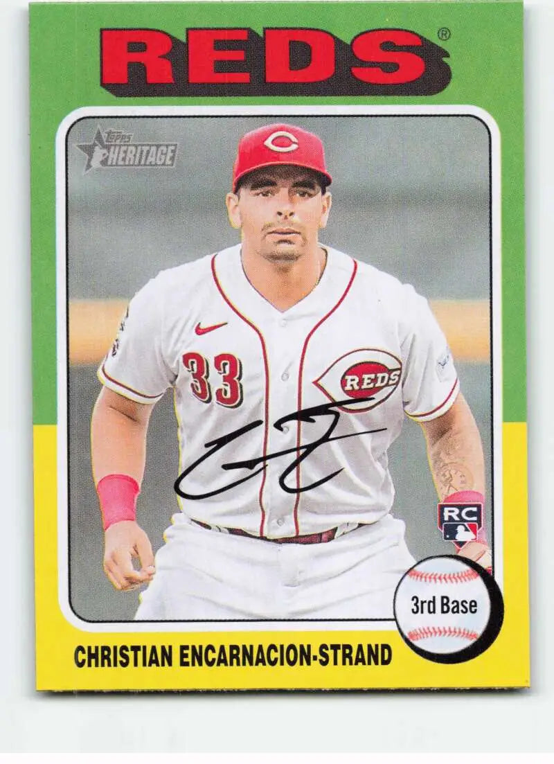 2024 Topps Heritage #182 Christian Encarnacion-Stra NM-MT RC Rookie Red ID:70169
