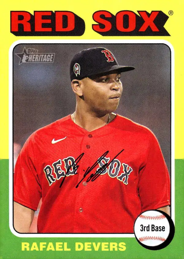 2024 Topps Heritage #239 Rafael Devers NM-MT Red Sox ID:70397