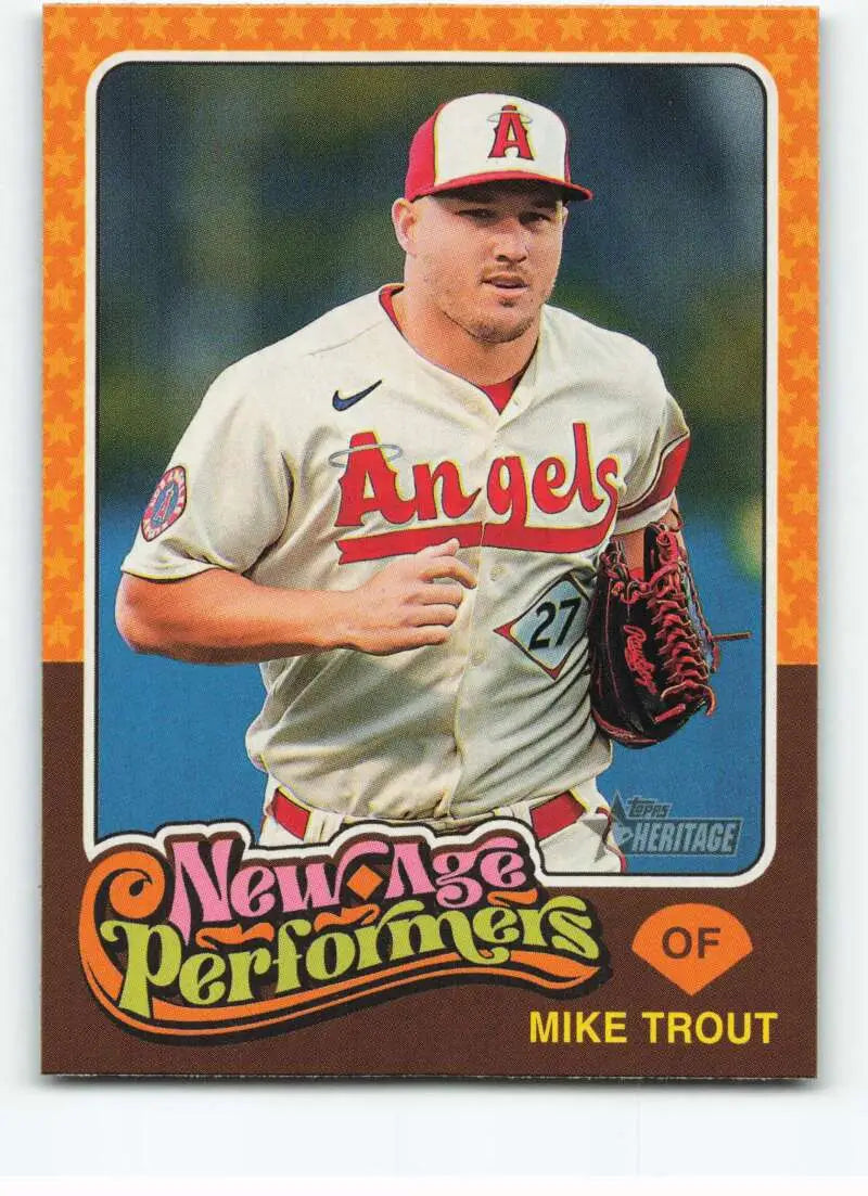 2024 Topps Heritage New Age Performers #NAP-3 Mike Trout NM-MT Angels ID:70152