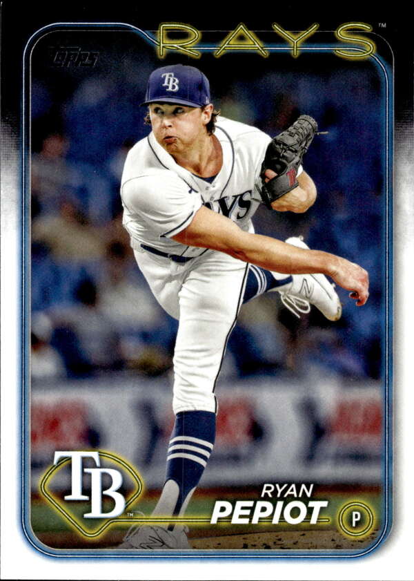 2024 Topps #411 Ryan Pepiot NM-MT Rays ID:73971