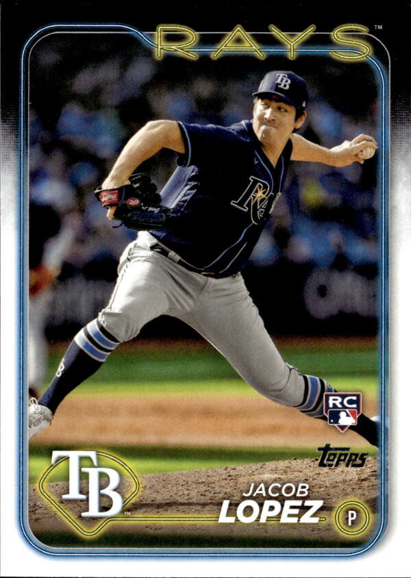 2024 Topps #502 Jacob Lopez NM-MT RC Rookie Rays ID:70974