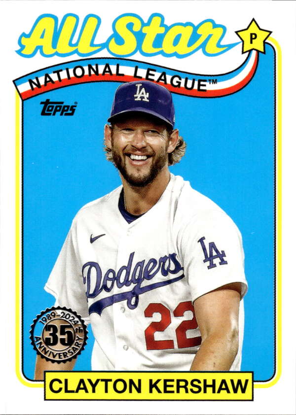 2024 Topps 1989 Baseball All-Star #89ASB-49 Clayton Kershaw NM-MT Dodge ID:73722