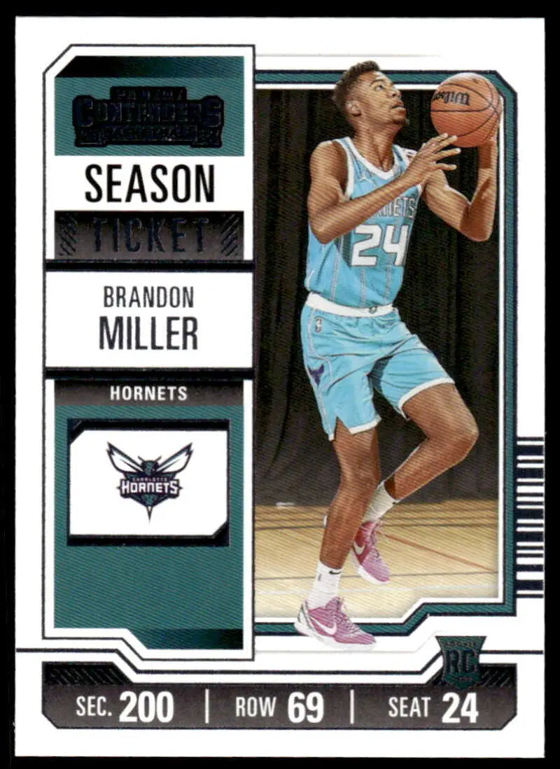 2023-24 Panini Contenders Season Ticket Retail #24 Brandon Miller NM-MT ID:74664
