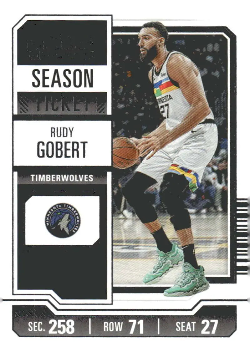 2023-24 Panini Contenders Season Ticket Retail #64 Rudy Gobert NM-MT Ti ID:74226