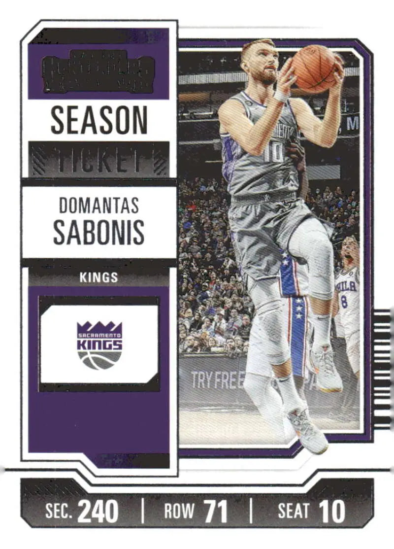 2023-24 Panini Contenders Season Ticket Retail #91 Domantas Sabonis NM- ID:74681
