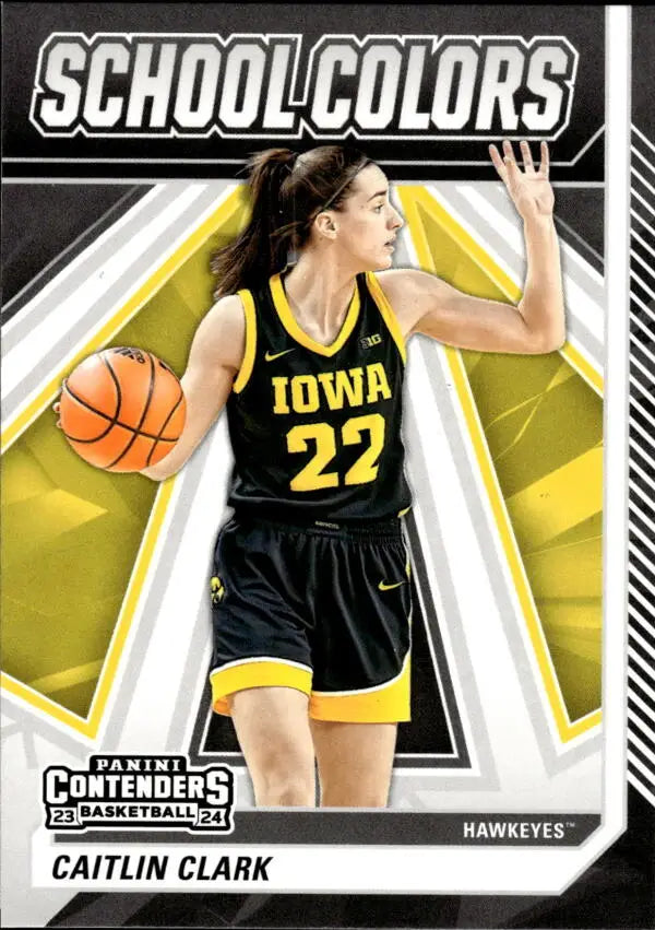 2024 Panini Caitlin Clark NIL College Collection School Colors #SC1 Cai ID:83134