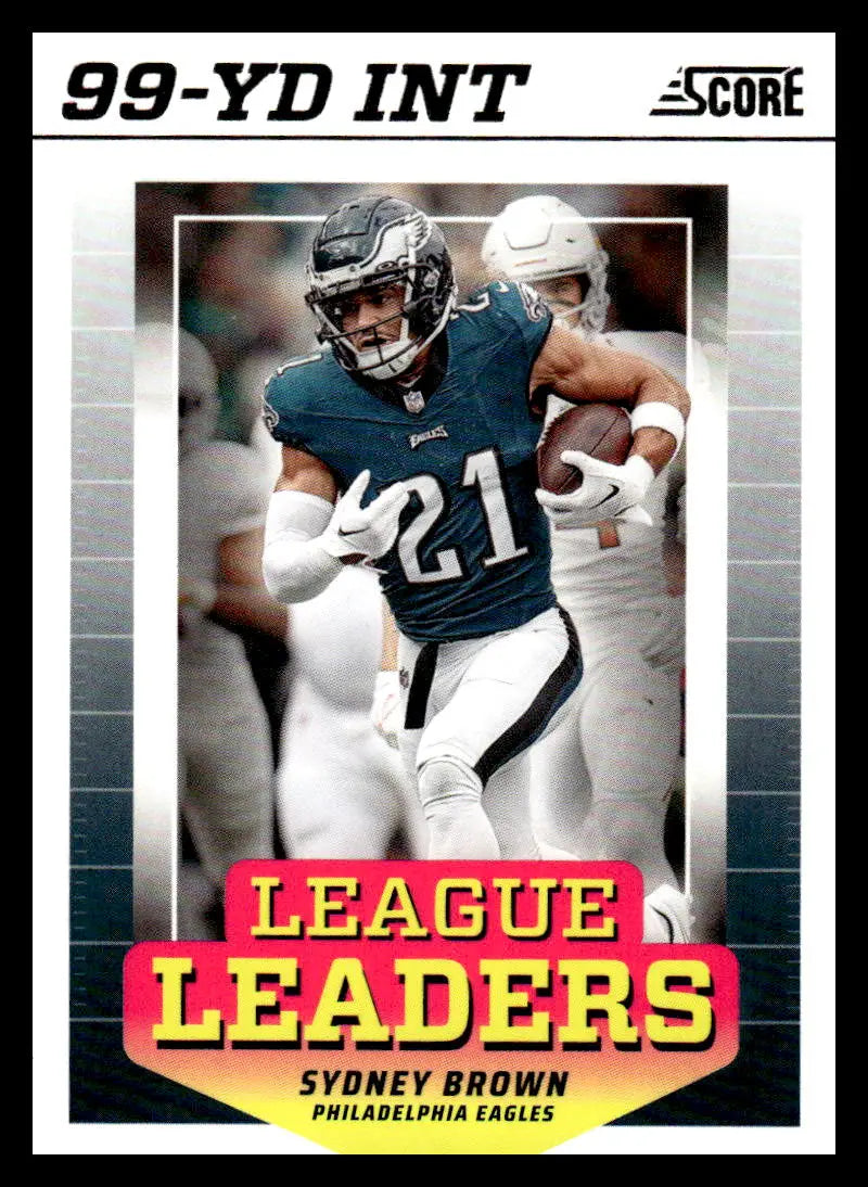 2024 Score League Leaders #1 Sydney Brown NM-MT Eagles ID:75446