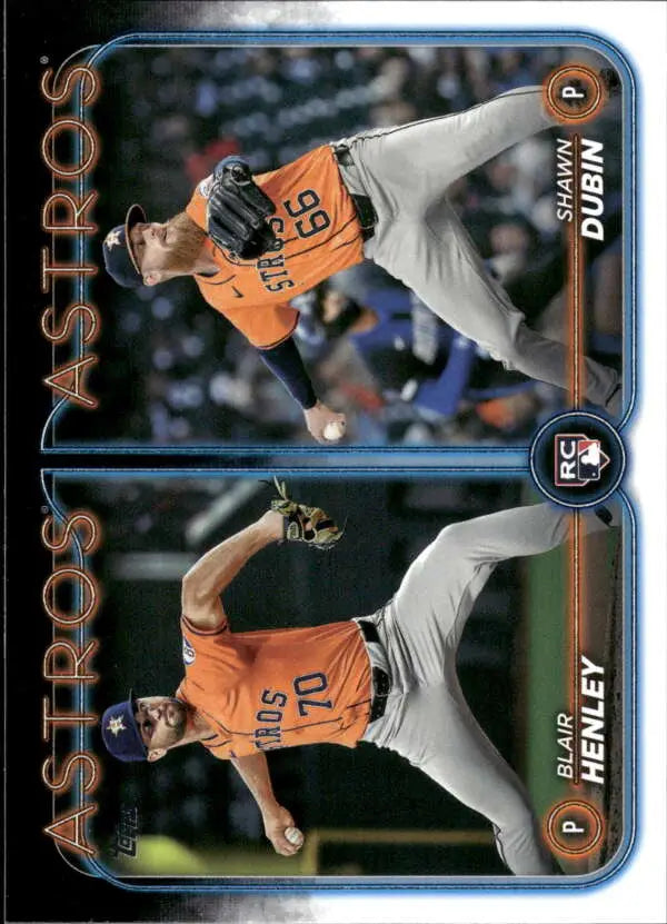 2024 Topps Update #US252 Blair Henley /Shawn Dubin NM-MT RC Rookie Astr ID:74737