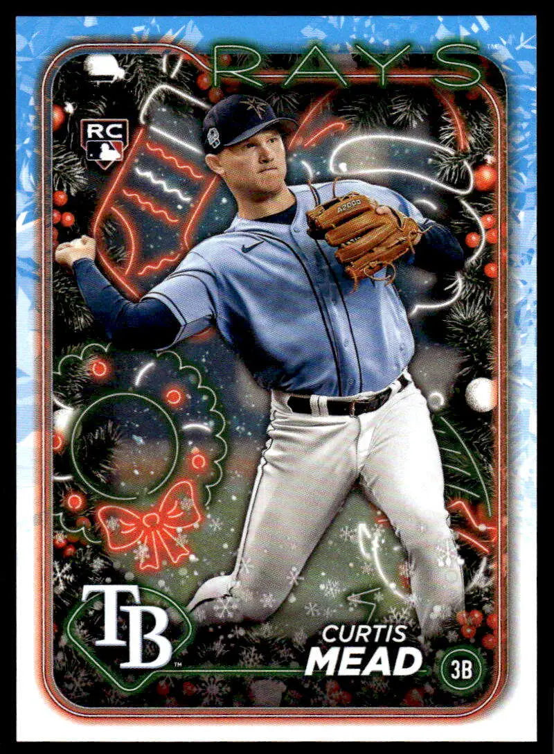 2024 Topps Holiday #H53 Curtis Mead NM-MT RC Rookie Rays ID:75402