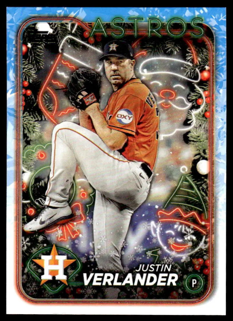 2024 Topps Holiday #H68 Justin Verlander NM-MT Astros ID:74812
