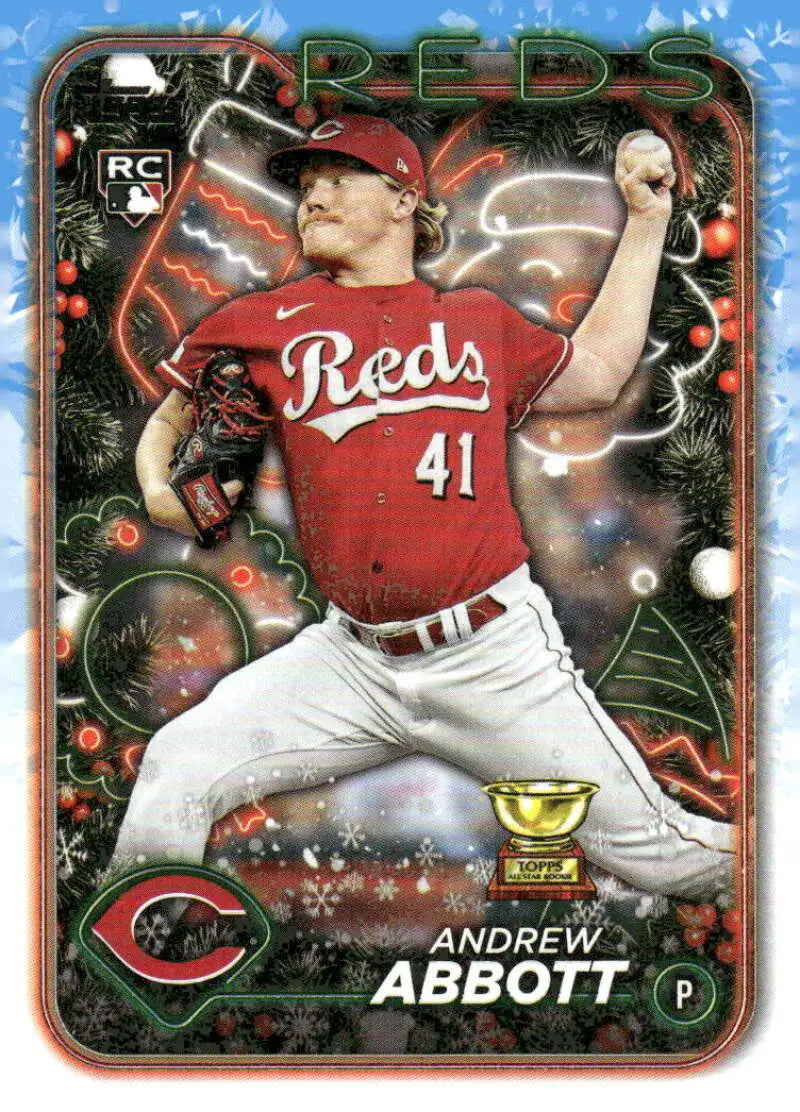 2024 Topps Holiday #H82 Andrew Abbott NM-MT RC Rookie Reds ID:76631