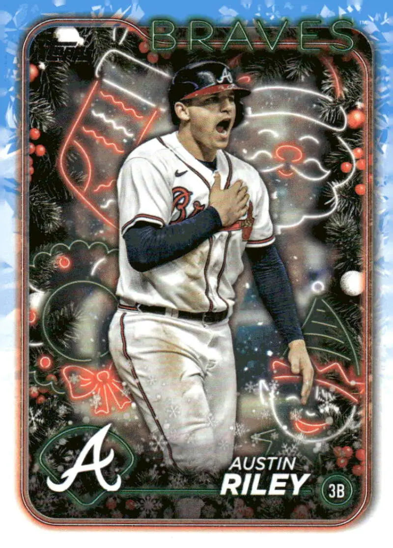 2024 Topps Holiday #H172 Austin Riley NM-MT Braves ID:76726