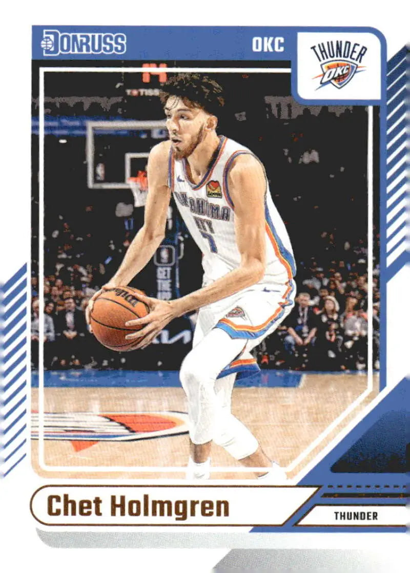 2024-25 Donruss #122 Chet Holmgren NM-MT Thunder ID:81086