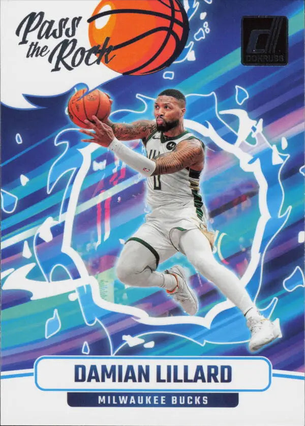 2024-25 Donruss Pass the Rock #1 Damian Lillard NM-MT Bucks ID:80763