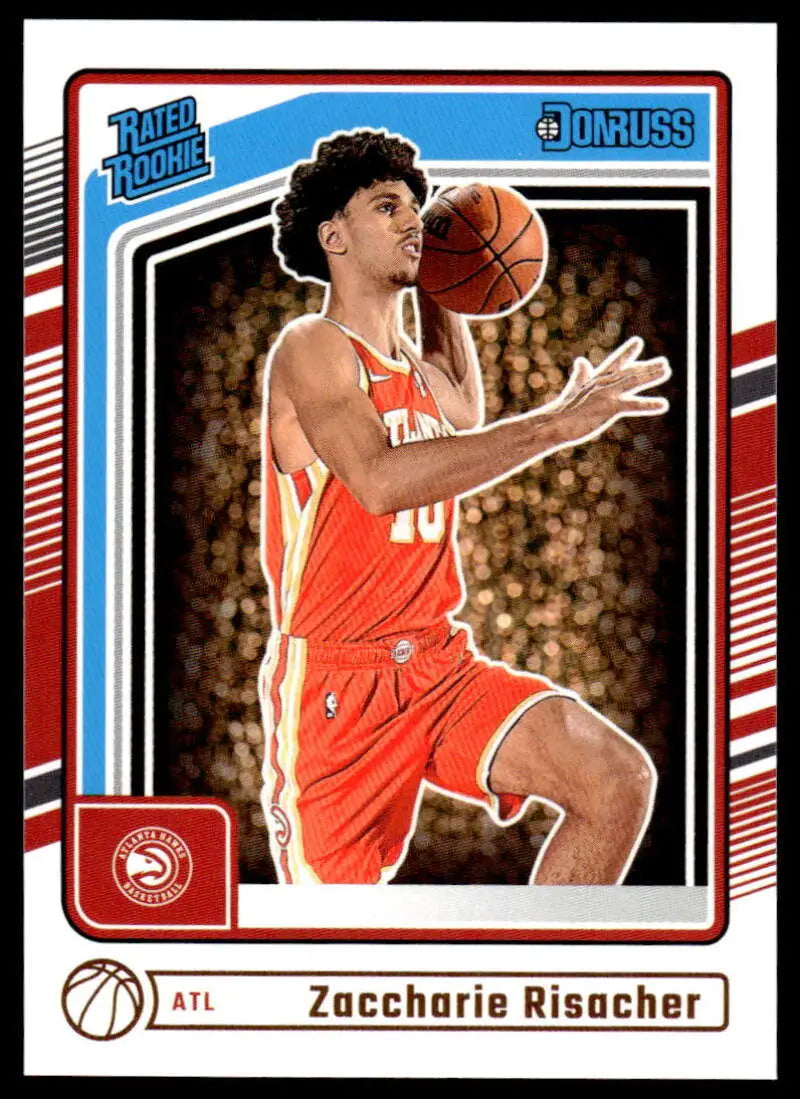 2024-25 Donruss #219 Zaccharie Risacher NM-MT RC Rookie Hawks ID:81141