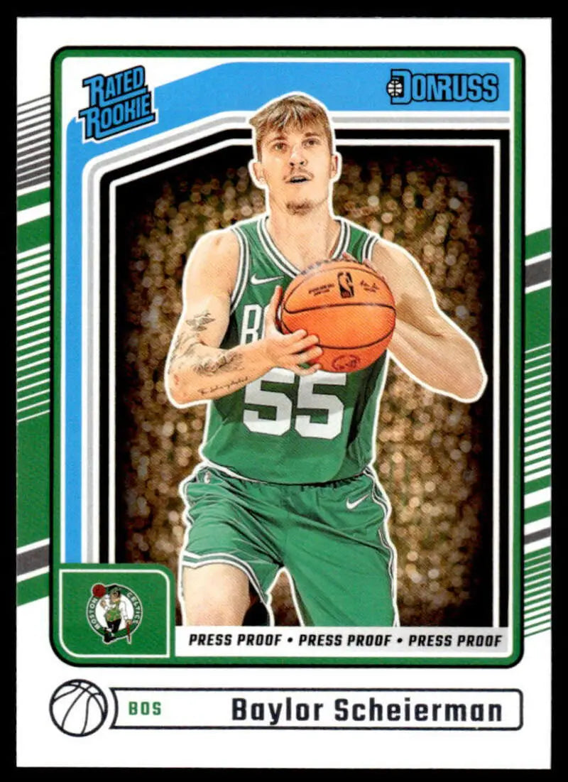 2024-25 Donruss #224 Baylor Scheierman NM-MT RC Rookie Celtics ID:81143