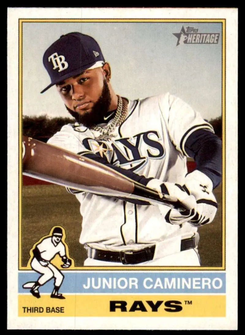 2025 Topps Heritage #280 Junior Caminero NM-MT Rays ID:78304 ID:78304