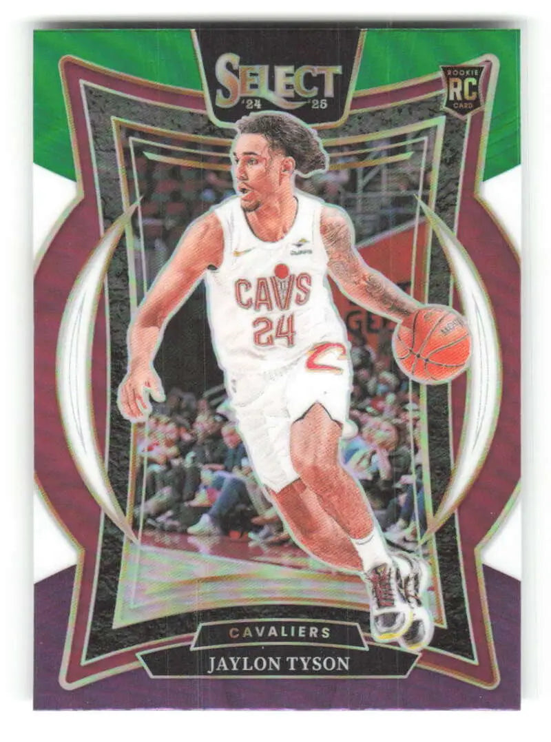 2024-25 Panini Select Green White Purple Prizms #77 Jaylon Tyson NM-MT ID:80954