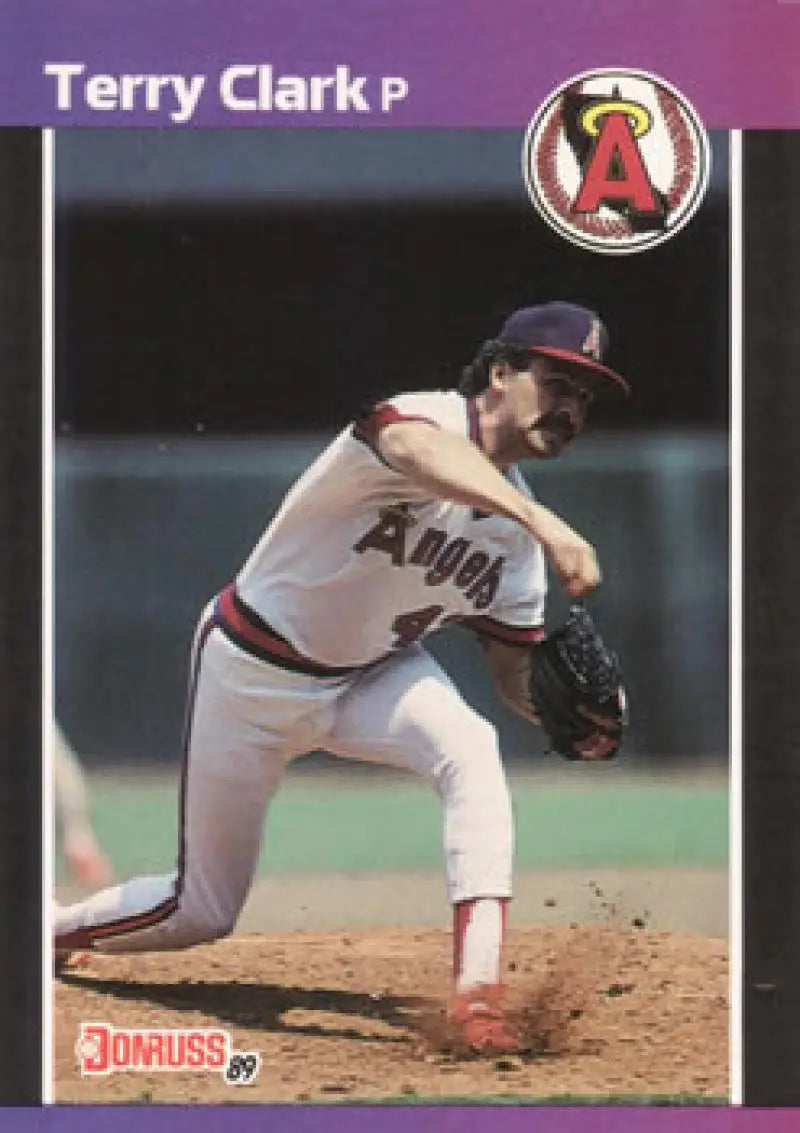 1989 Donruss #607 Terry Clark NM Near Mint RC Rookie Angels DP ID:81468
