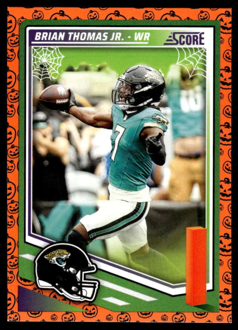 2025 Score Trick or Treat Pumpkin #16 Brian Thomas Jr. NM-MT Jaguars ID:80072
