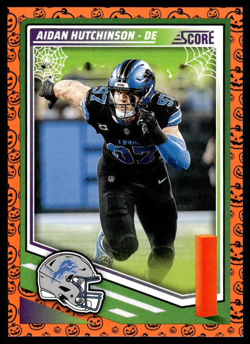 2025 Score Trick or Treat Pumpkin #41 Aidan Hutchinson NM-MT Lions ID:80079