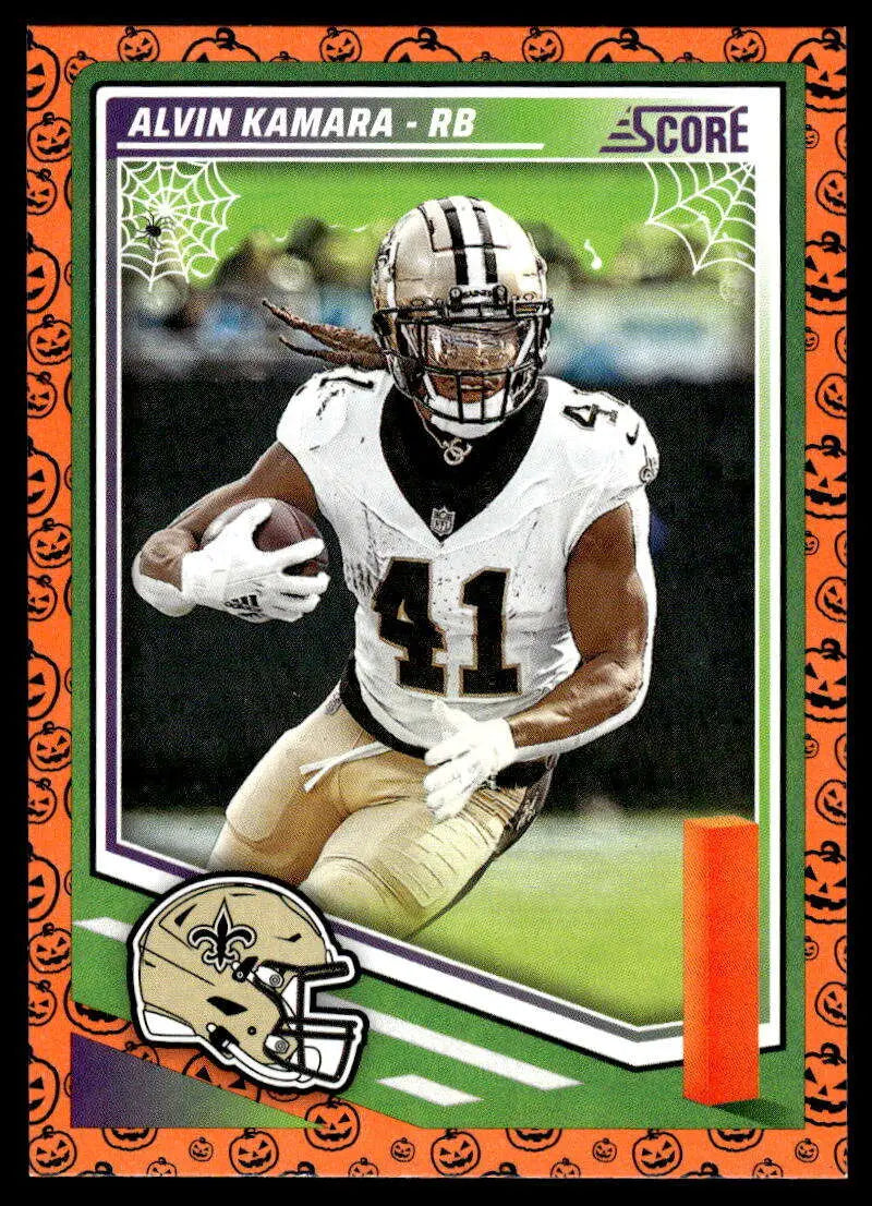 2025 Score Trick or Treat Pumpkin #122 Alvin Kamara NM-MT Saints ID:80098