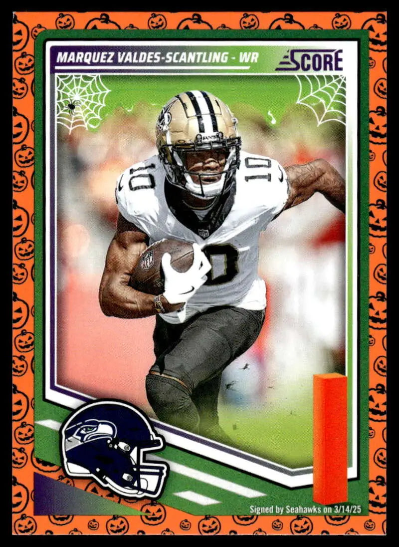 2025 Score Trick or Treat Pumpkin #155 Marquez Valdes-Scantling NM-MT S ID:80106