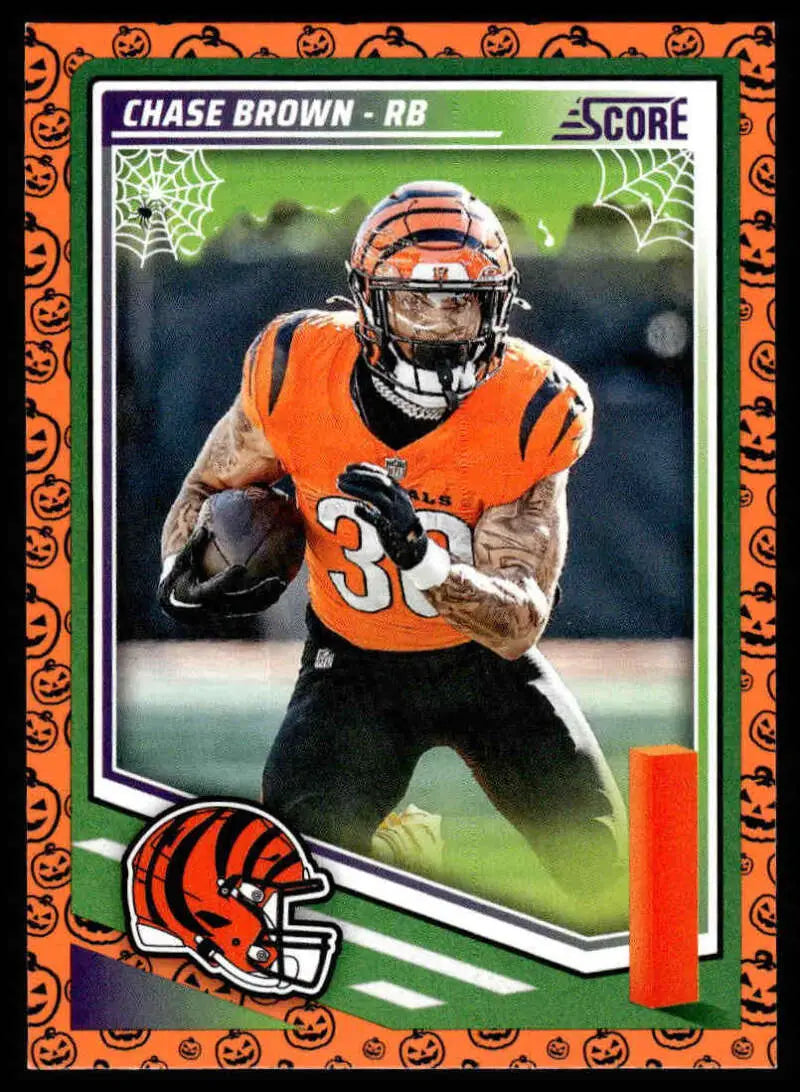 2025 Score Trick or Treat Pumpkin #157 Chase Brown NM-MT Bengals ID:80107