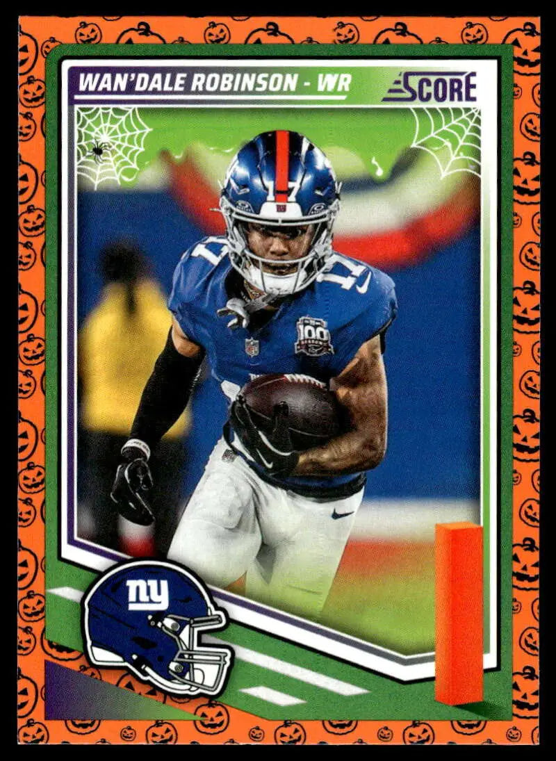 2025 Score Trick or Treat Pumpkin #166 Wan’Dale Robinson NM-MT NY Giant ID:80112