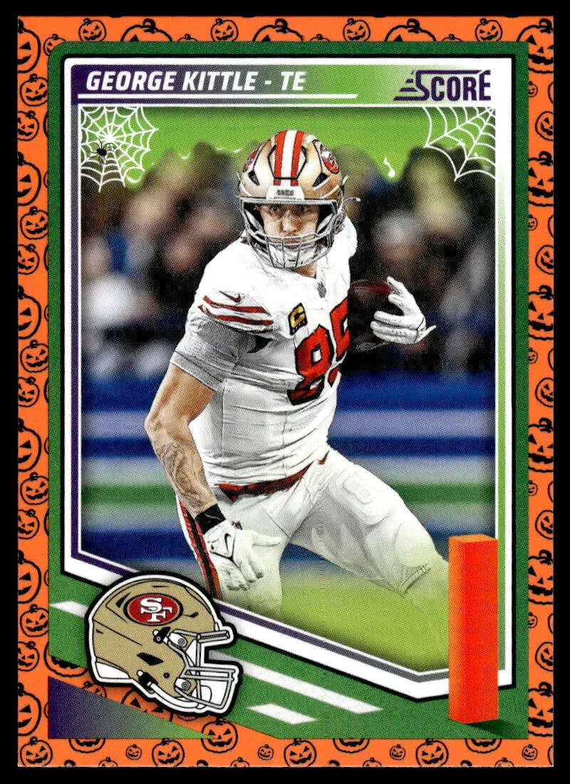 2025 Score Trick or Treat Pumpkin #168 George Kittle NM-MT 49ers ID:80113