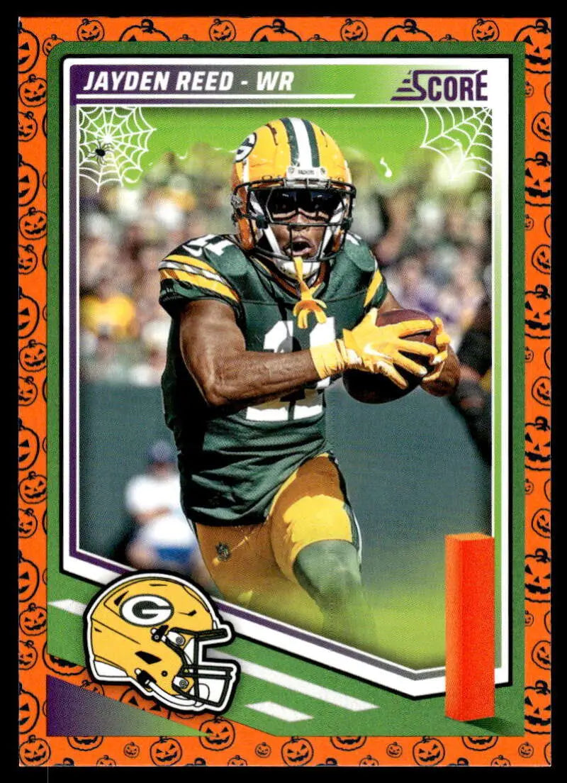 2025 Score Trick or Treat Pumpkin #205 Jayden Reed NM-MT Packers ID:80122