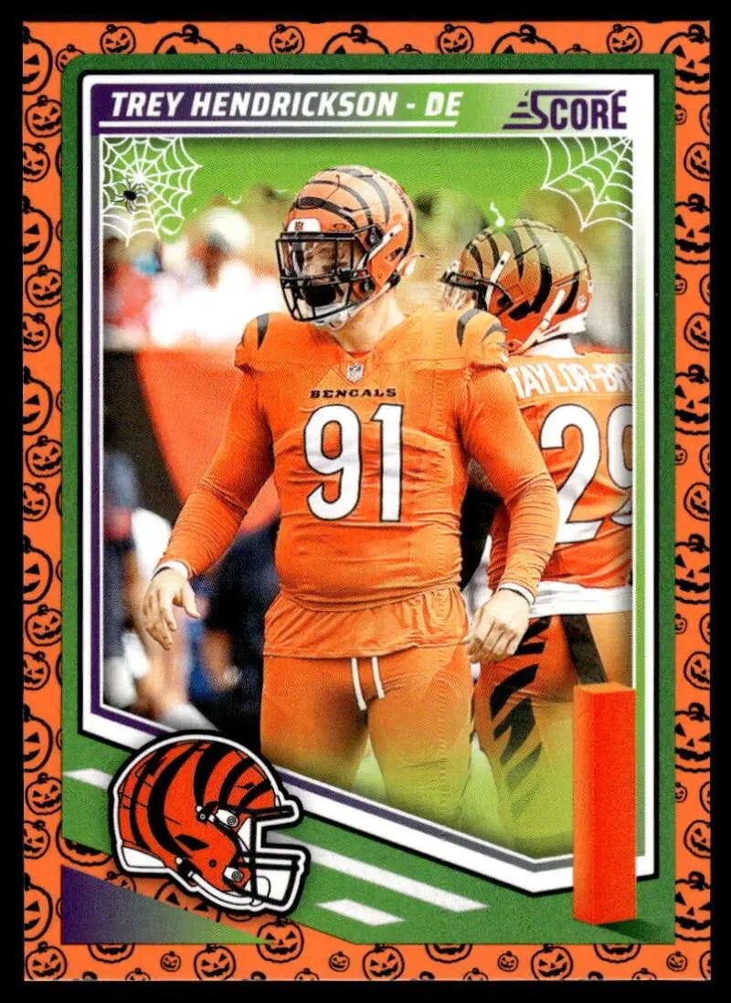2025 Score Trick or Treat Pumpkin #290 Trey Hendrickson NM-MT Bengals ID:80145