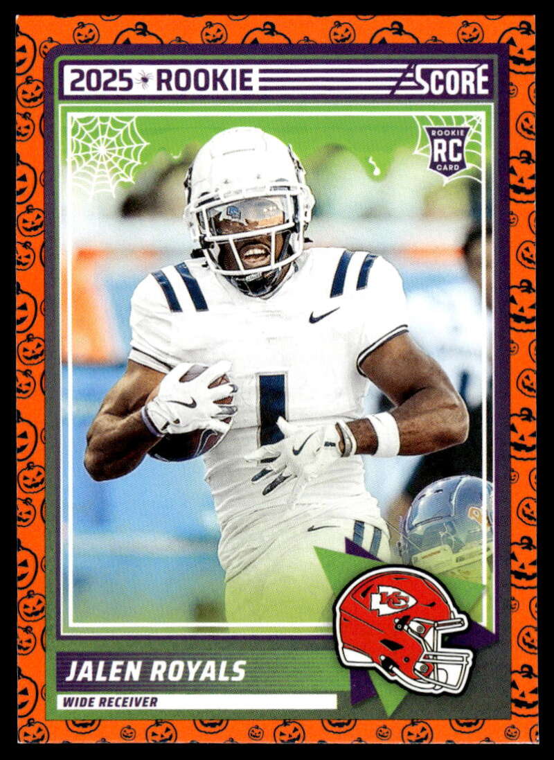 2025 Score Trick or Treat Rookies Pumpkin #8 Jalen Royals NM-MT Chiefs ID:80148