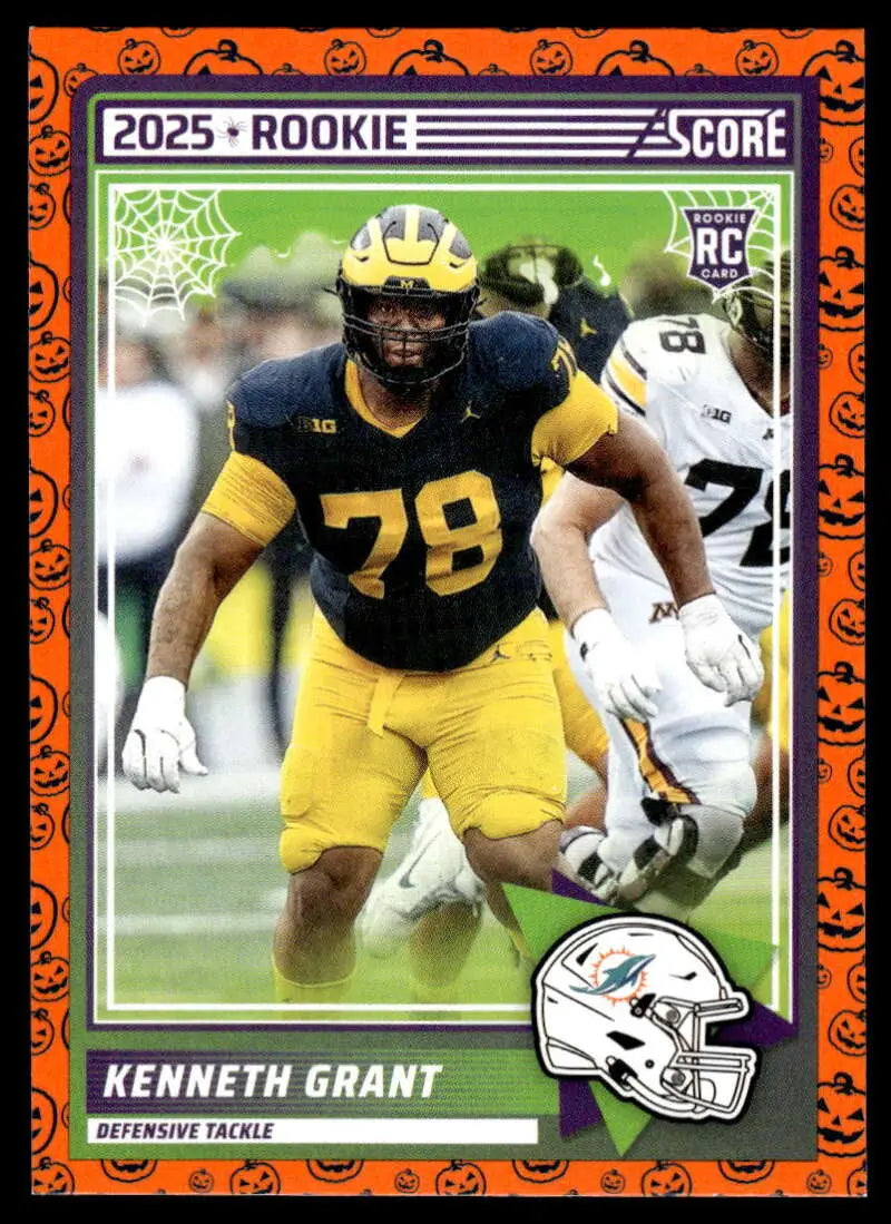 2025 Score Trick or Treat Rookies Pumpkin #33 Kenneth Grant NM-MT Dolph ID:80154