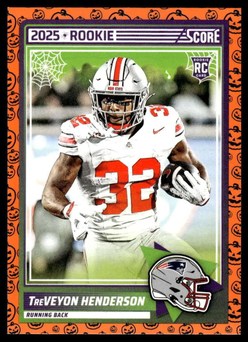 2025 Score Trick or Treat Rookies Pumpkin #59 TreVeyon Henderson NM-MT ID:80167