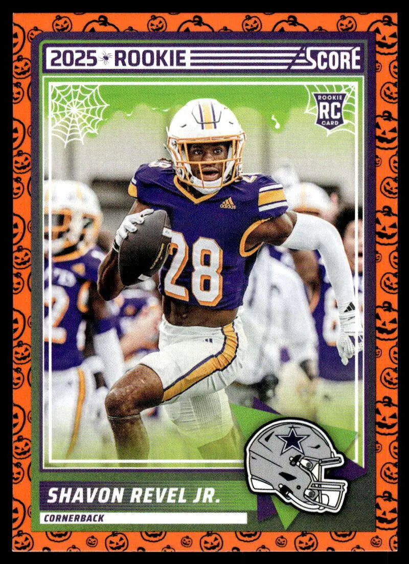 2025 Score Trick or Treat Rookies Pumpkin #91 Shavon Revel Jr. NM-MT Co ID:80181