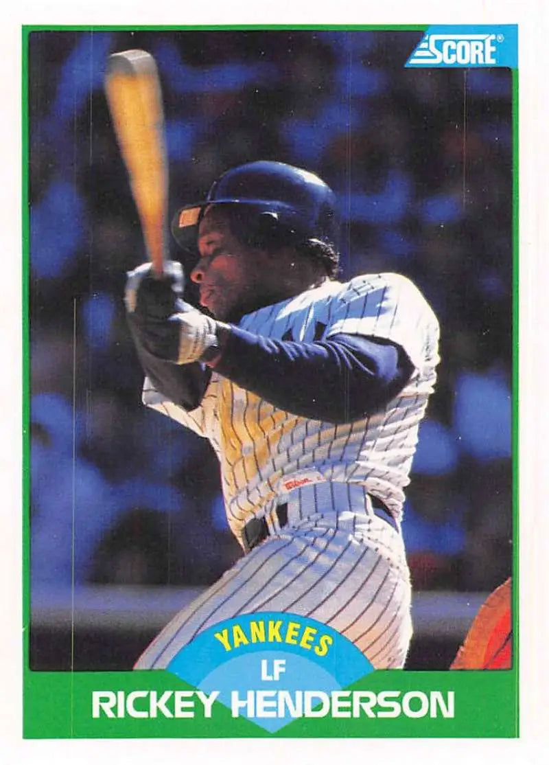 1989 Score #70 Rickey Henderson NM-MT Yankees ID:80272