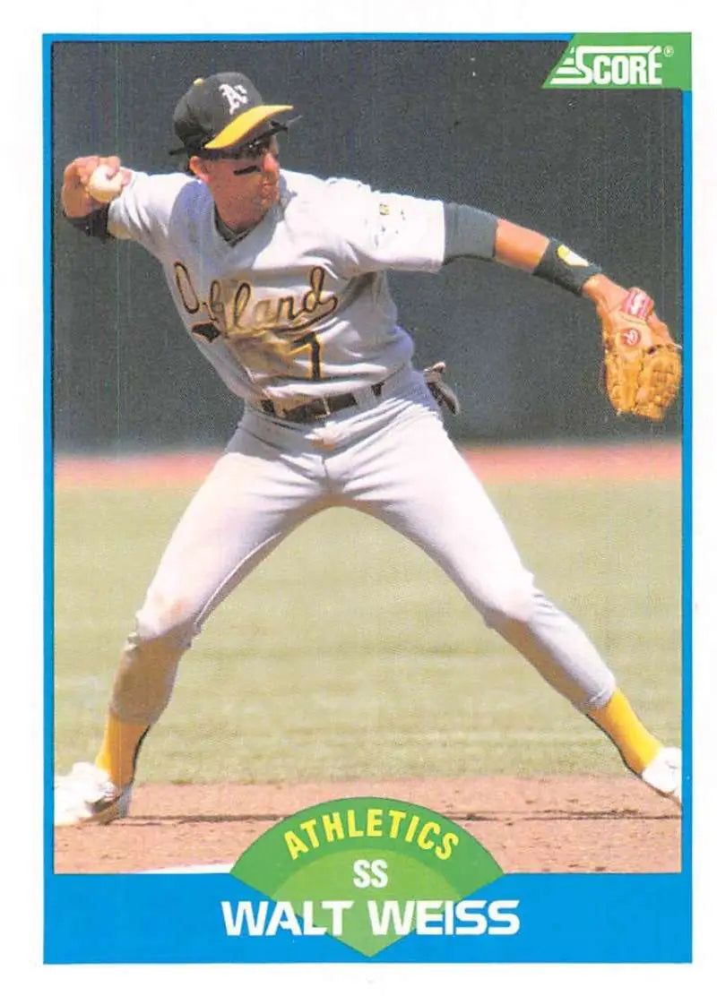 1989 Score #165 Walt Weiss NM-MT Athletics ID:80334