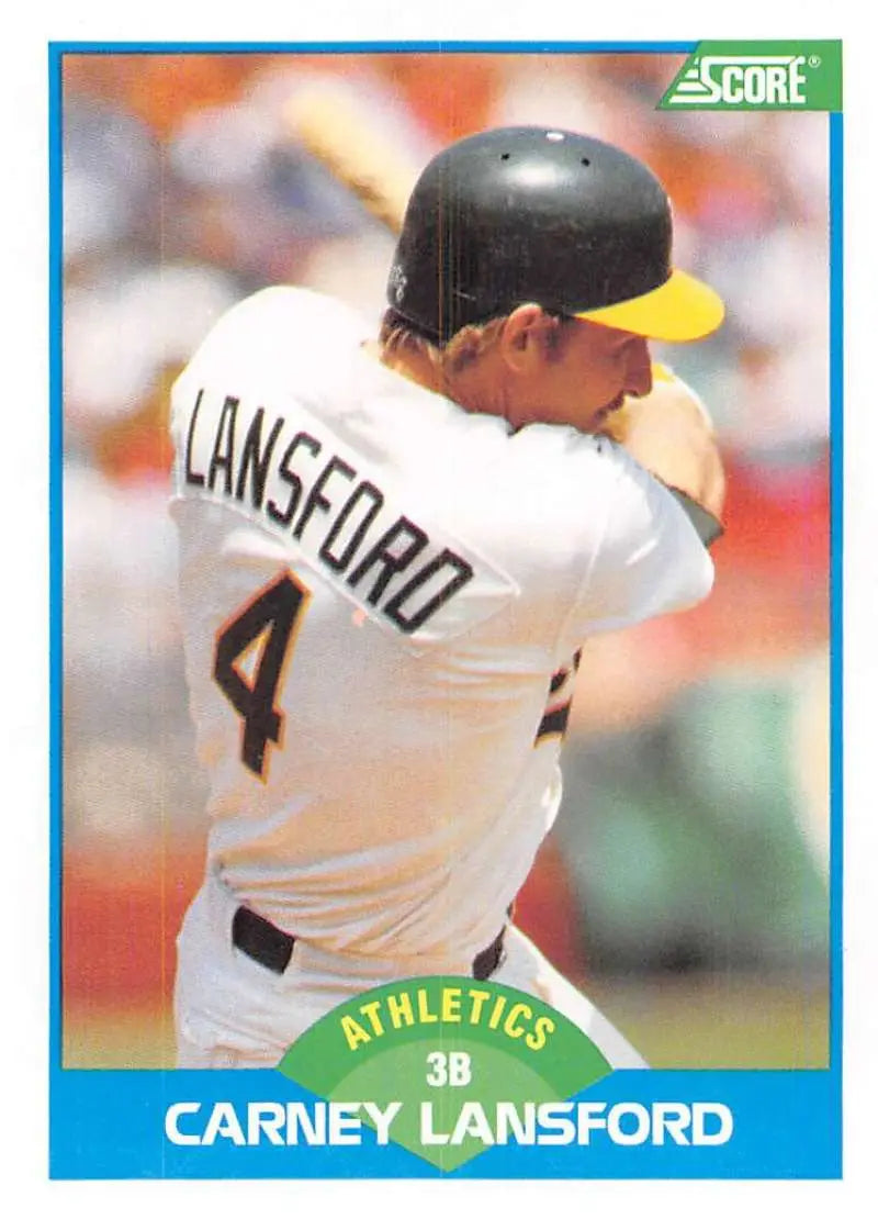 1989 Score #179 Carney Lansford NM-MT Athletics ID:80341